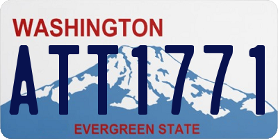 WA license plate ATT1771