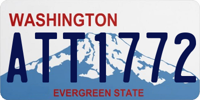 WA license plate ATT1772