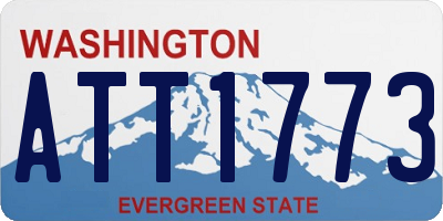 WA license plate ATT1773
