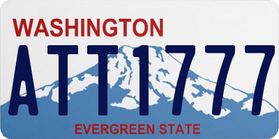 WA license plate ATT1777