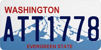 WA license plate ATT1778