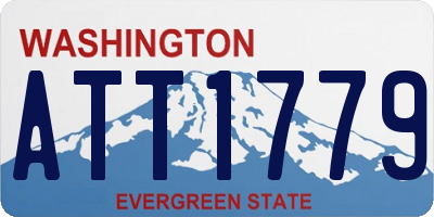 WA license plate ATT1779