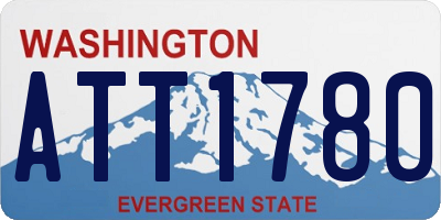 WA license plate ATT1780