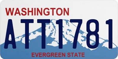 WA license plate ATT1781