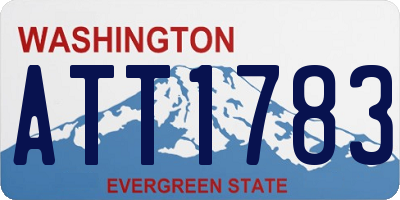 WA license plate ATT1783
