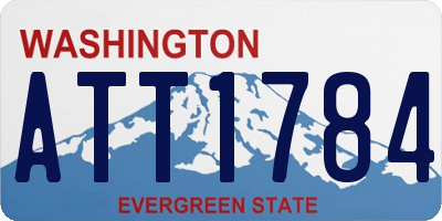 WA license plate ATT1784