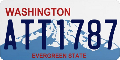 WA license plate ATT1787