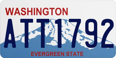 WA license plate ATT1792