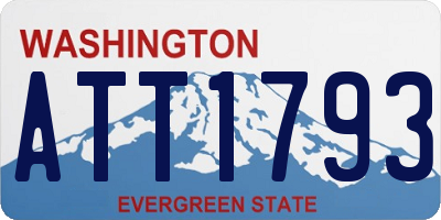 WA license plate ATT1793