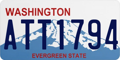 WA license plate ATT1794
