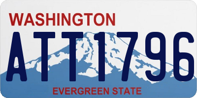 WA license plate ATT1796