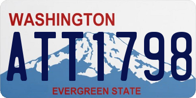 WA license plate ATT1798