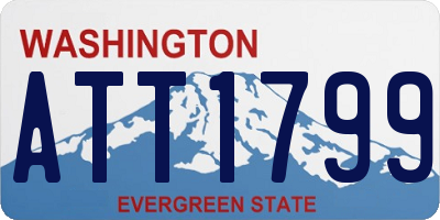 WA license plate ATT1799