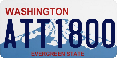 WA license plate ATT1800