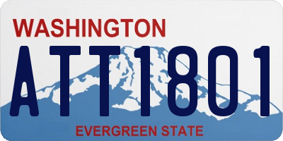 WA license plate ATT1801