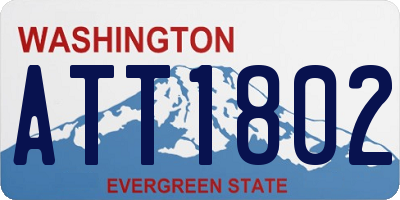 WA license plate ATT1802