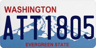 WA license plate ATT1805