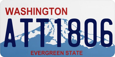 WA license plate ATT1806