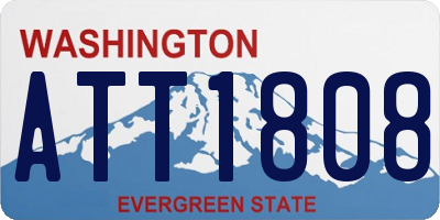 WA license plate ATT1808