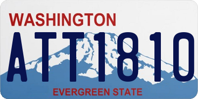 WA license plate ATT1810