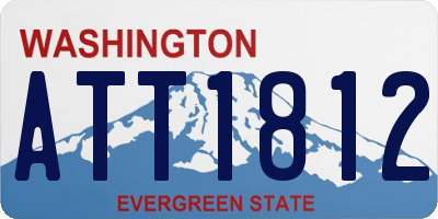 WA license plate ATT1812