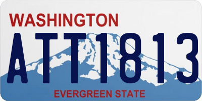 WA license plate ATT1813