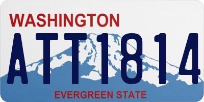 WA license plate ATT1814