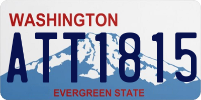 WA license plate ATT1815