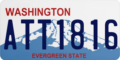 WA license plate ATT1816