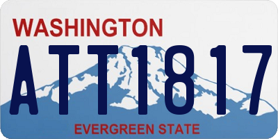 WA license plate ATT1817