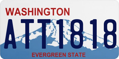 WA license plate ATT1818