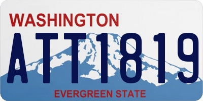 WA license plate ATT1819