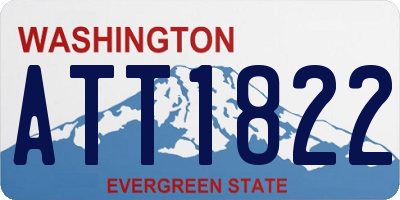 WA license plate ATT1822