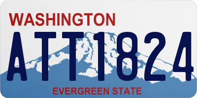 WA license plate ATT1824