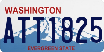 WA license plate ATT1825