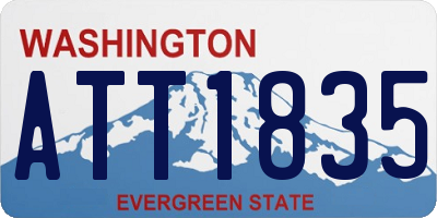 WA license plate ATT1835
