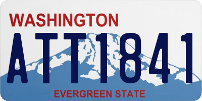 WA license plate ATT1841