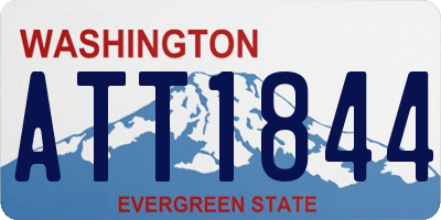 WA license plate ATT1844