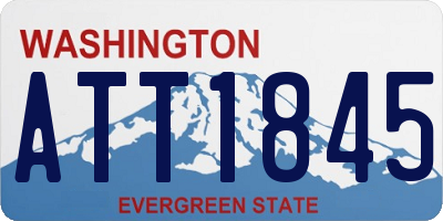 WA license plate ATT1845