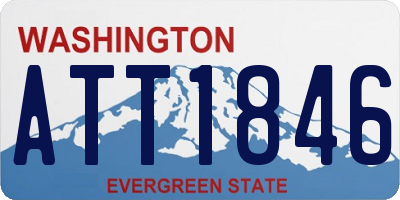 WA license plate ATT1846