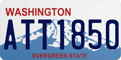 WA license plate ATT1850
