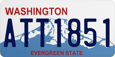 WA license plate ATT1851