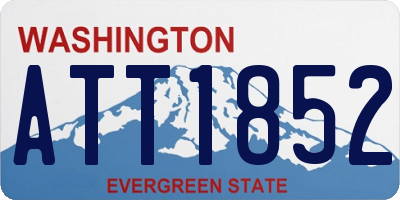 WA license plate ATT1852