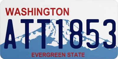 WA license plate ATT1853
