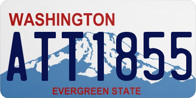 WA license plate ATT1855
