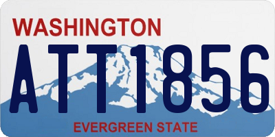 WA license plate ATT1856