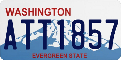 WA license plate ATT1857
