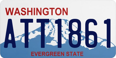 WA license plate ATT1861