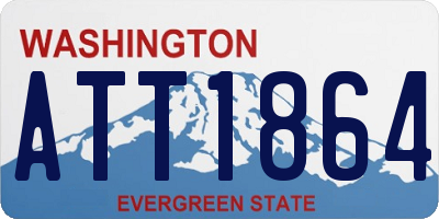 WA license plate ATT1864