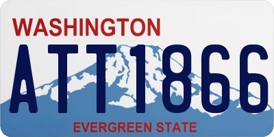 WA license plate ATT1866